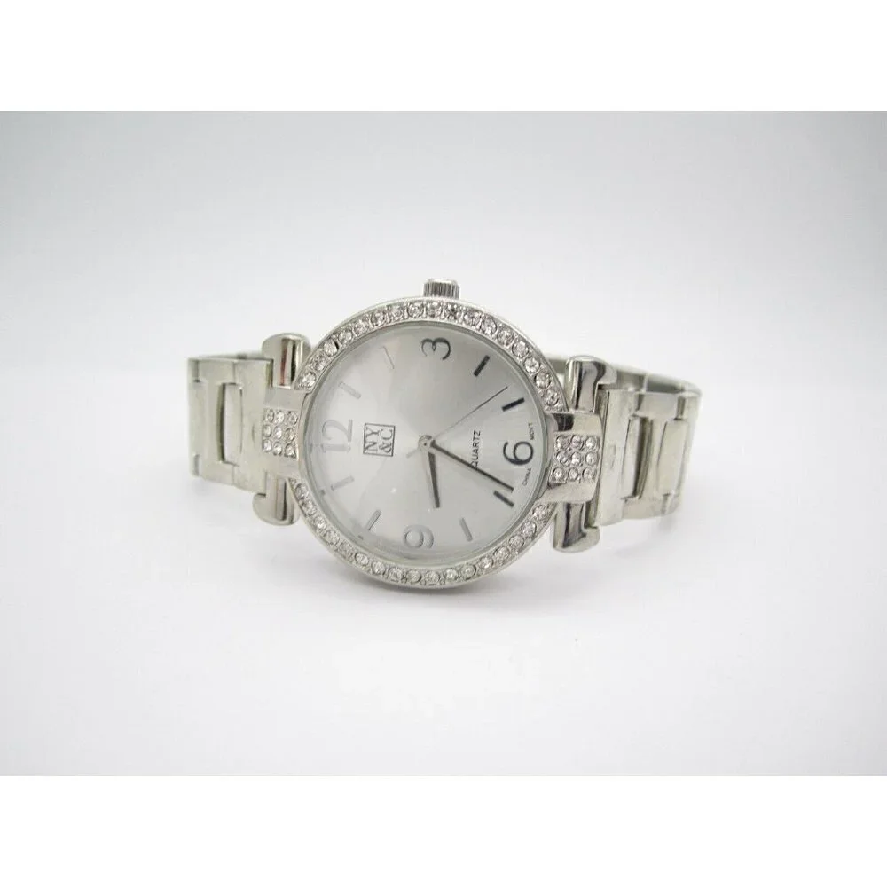 New Women's NY&C Quartz WR Analog 38mm Dial Causal Round Watch (E959)